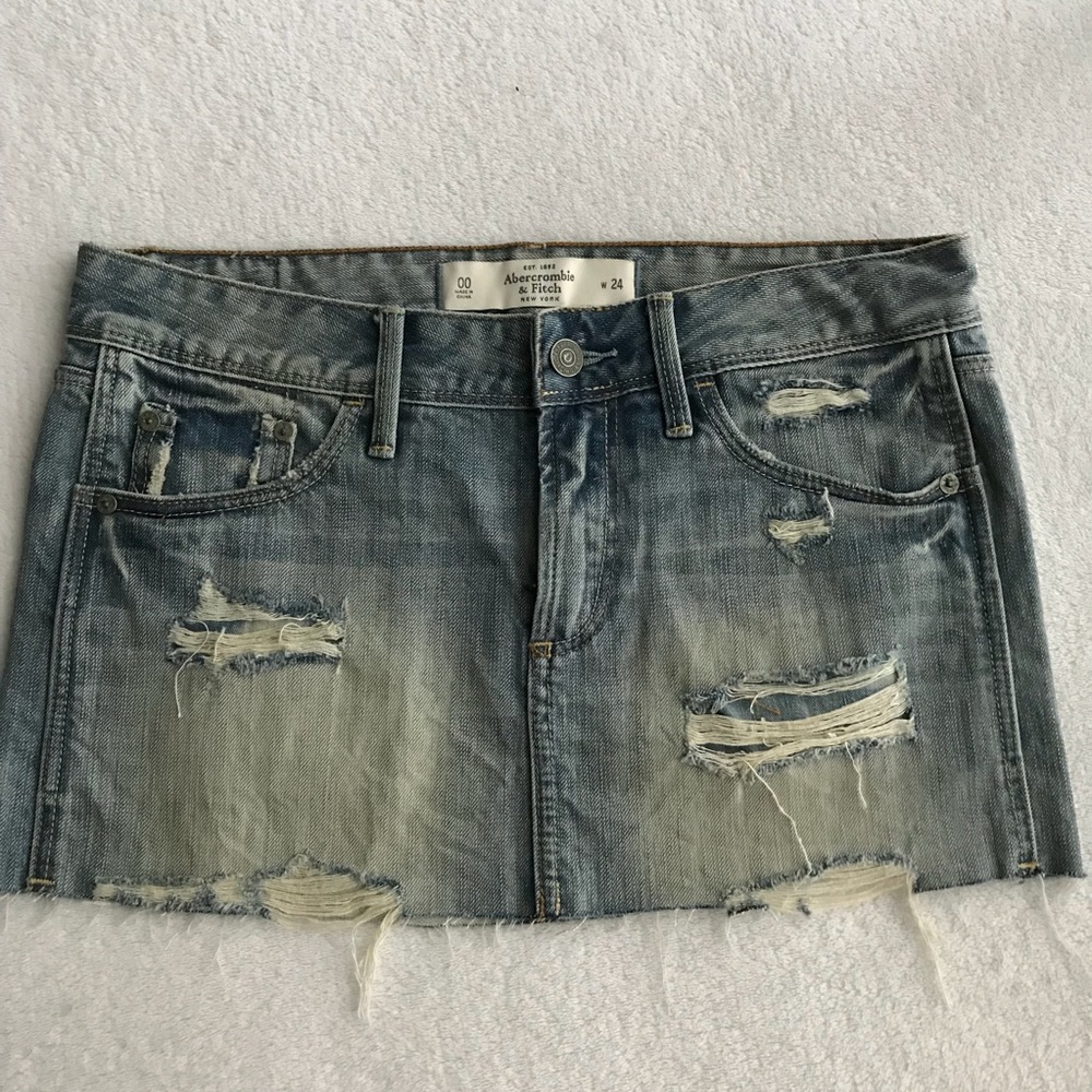 Abercrombie & Fitch Denim Skirt Size 00